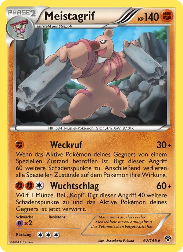 Meistagrif — XY 67 German Pokémon card
