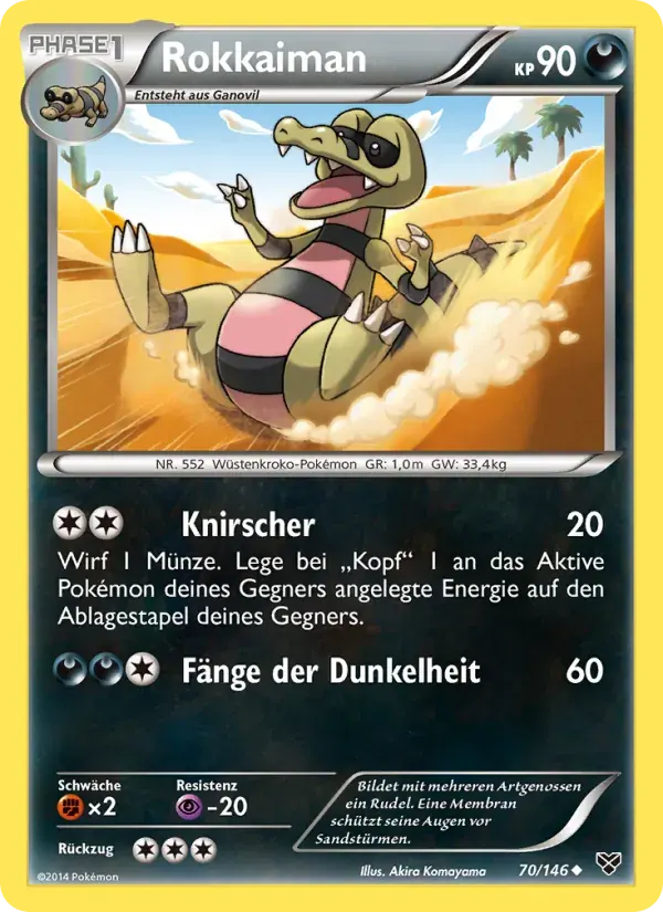 Rokkaiman — XY 70 German Pokémon card