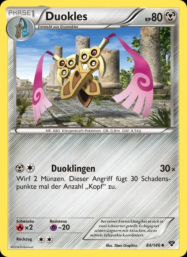 Duokles — XY 84 German Pokémon card
