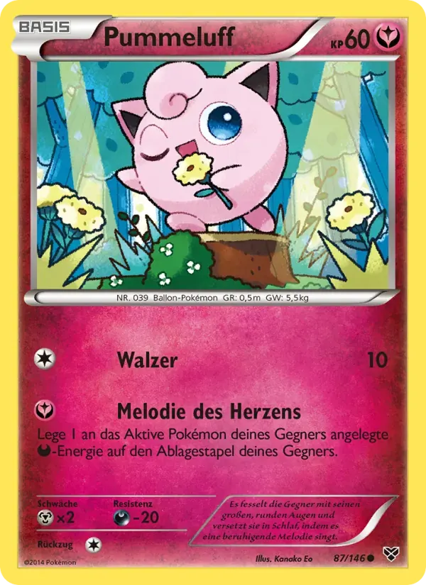 Pummeluff — XY 87 German Pokémon card