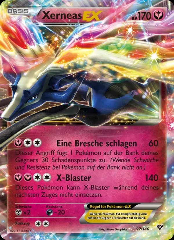 Xerneas EX — XY 97 German Pokémon card