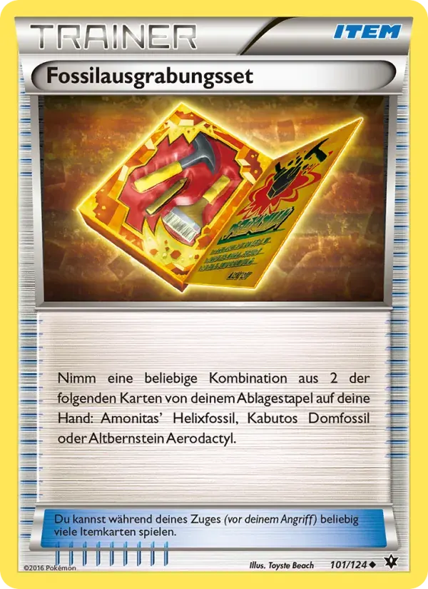 Fossilausgrabungsset — Schicksalsschmiede 101 German Pokémon card