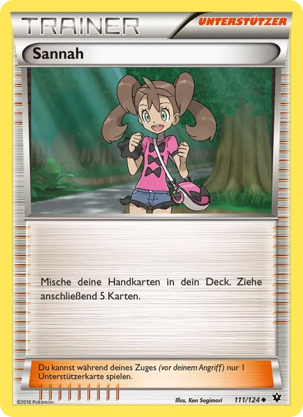 Sannah — Schicksalsschmiede 111 German Pokémon card