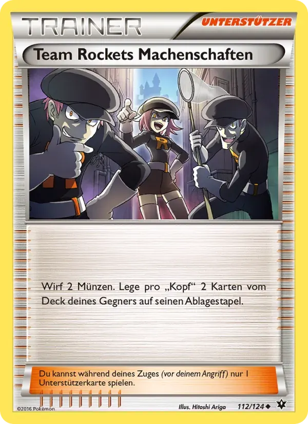 Team Rockets Machenschaften — Schicksalsschmiede 112 German Pokémon card