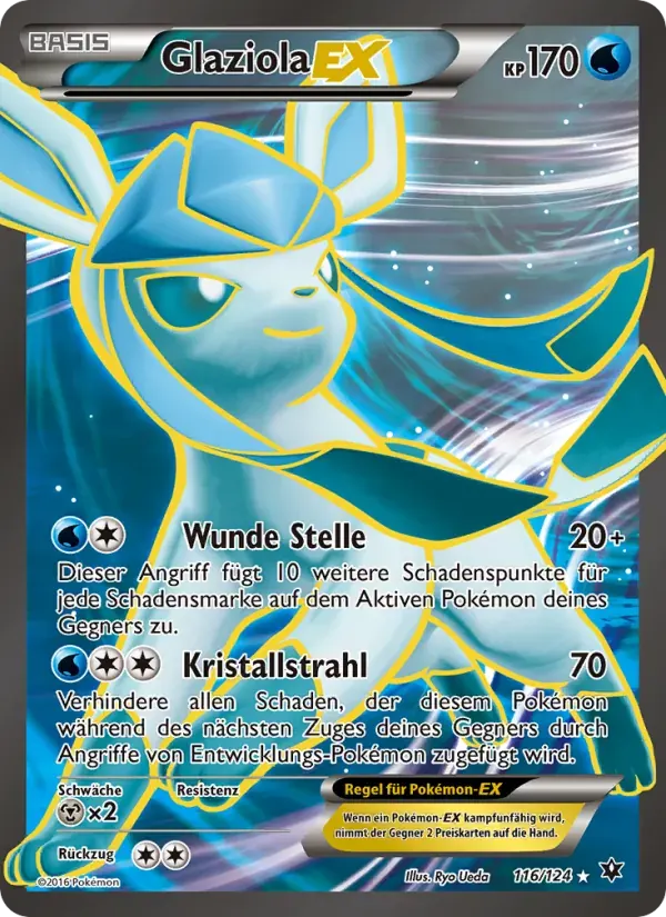 Glaziola EX — Schicksalsschmiede 116 German Pokémon card
