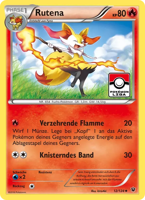 Rutena — Schicksalsschmiede 12 German Pokémon card