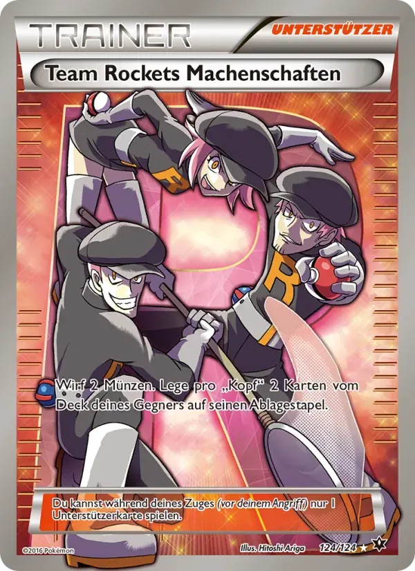 Team Rockets Machenschaften — Schicksalsschmiede 124 German Pokémon card