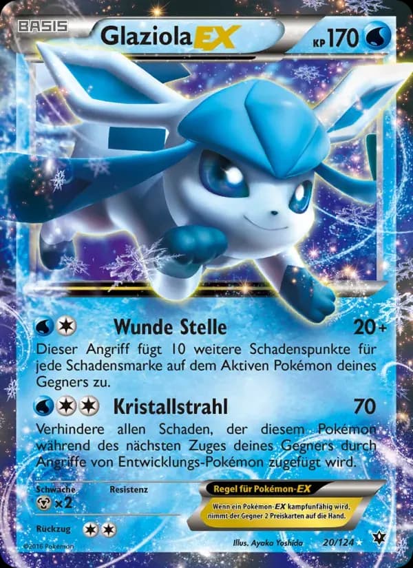 Glaziola EX — Schicksalsschmiede 20 German Pokémon card