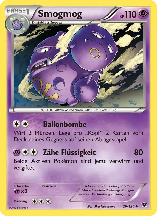Smogmog — Schicksalsschmiede 28 German Pokémon card