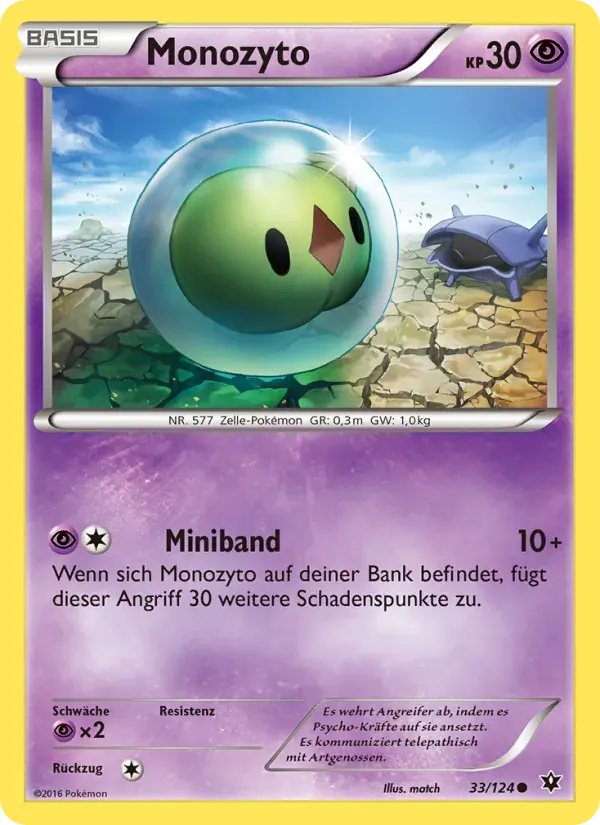 Monozyto — Schicksalsschmiede 33 German Pokémon card
