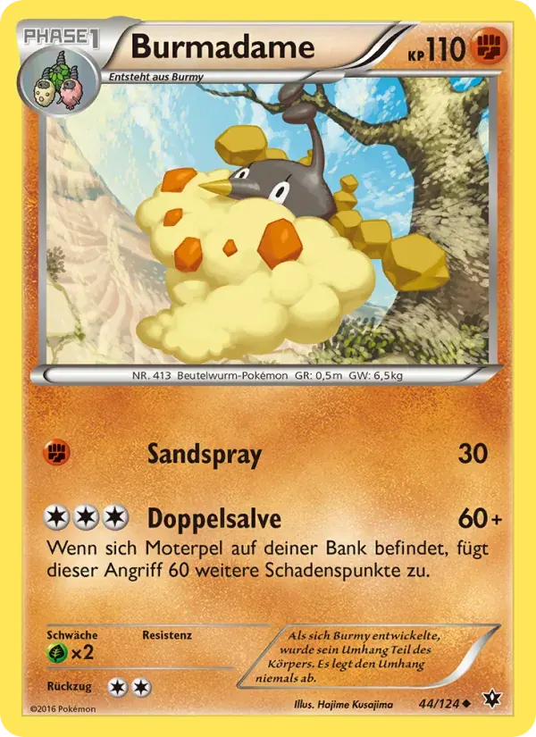 Burmadame — Schicksalsschmiede 44 German Pokémon card