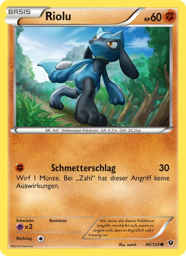 Riolu — Schicksalsschmiede 46 German Pokémon card