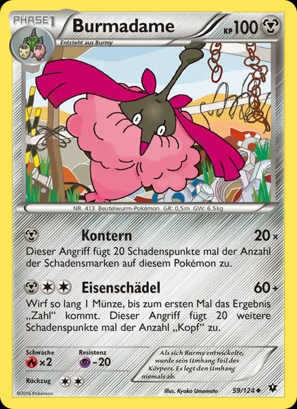 Burmadame — Schicksalsschmiede 59 German Pokémon card
