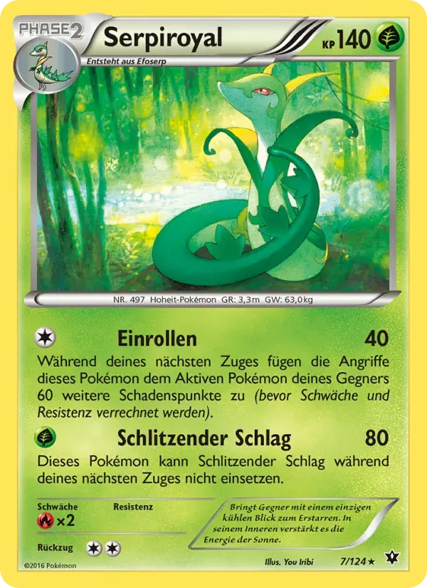 Serpiroyal — Schicksalsschmiede 7 German Pokémon card