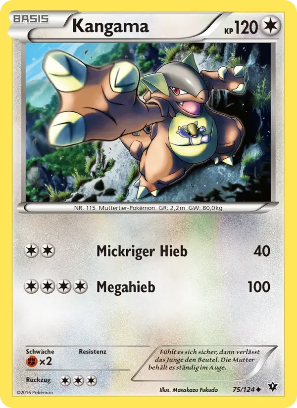 Kangama — Schicksalsschmiede 75 German Pokémon card