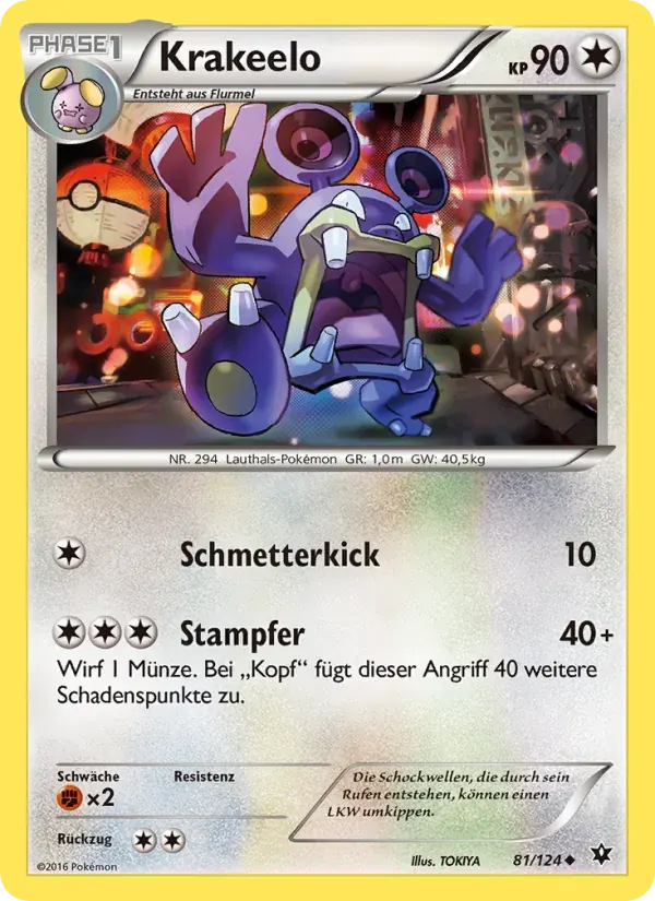 Krakeelo — Schicksalsschmiede 81 German Pokémon card