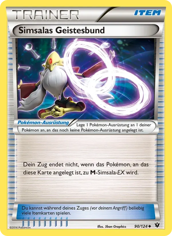 Simsalas Geistesbund — Schicksalsschmiede 90 German Pokémon card