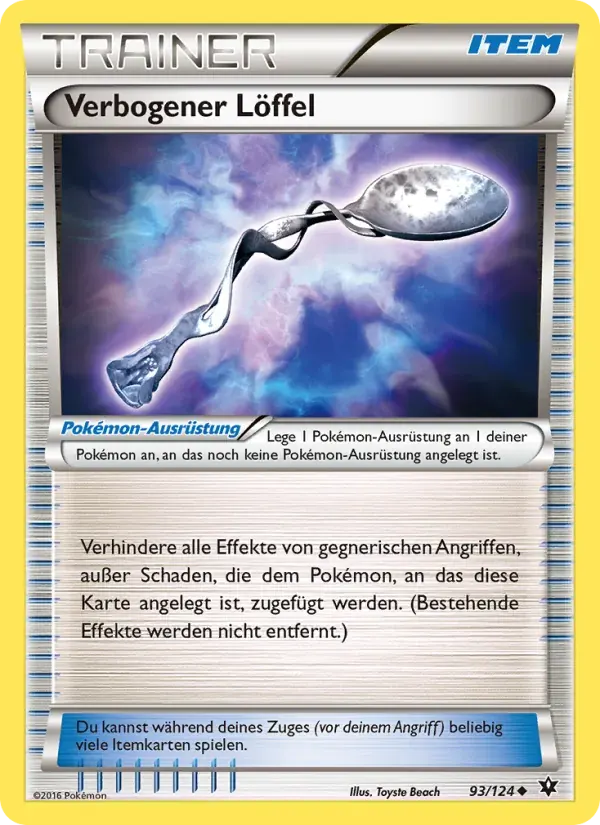 Verbogener Löffel — Schicksalsschmiede 93 German Pokémon card