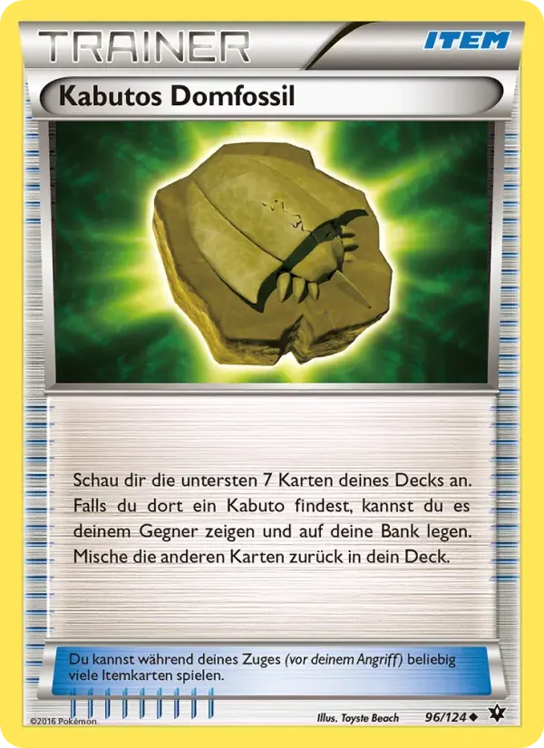 Kabutos Domfossil — Schicksalsschmiede 96 German Pokémon card