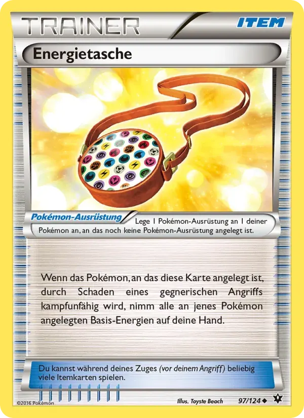 Energietasche — Schicksalsschmiede 97 German Pokémon card