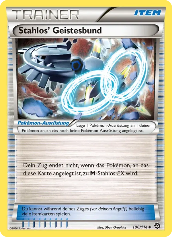 Stahlos' Geistesbund — Dampfkessel 106 German Pokémon card