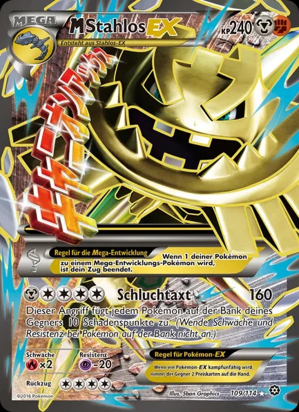 M-Stahlos EX — Dampfkessel 109 German Pokémon card