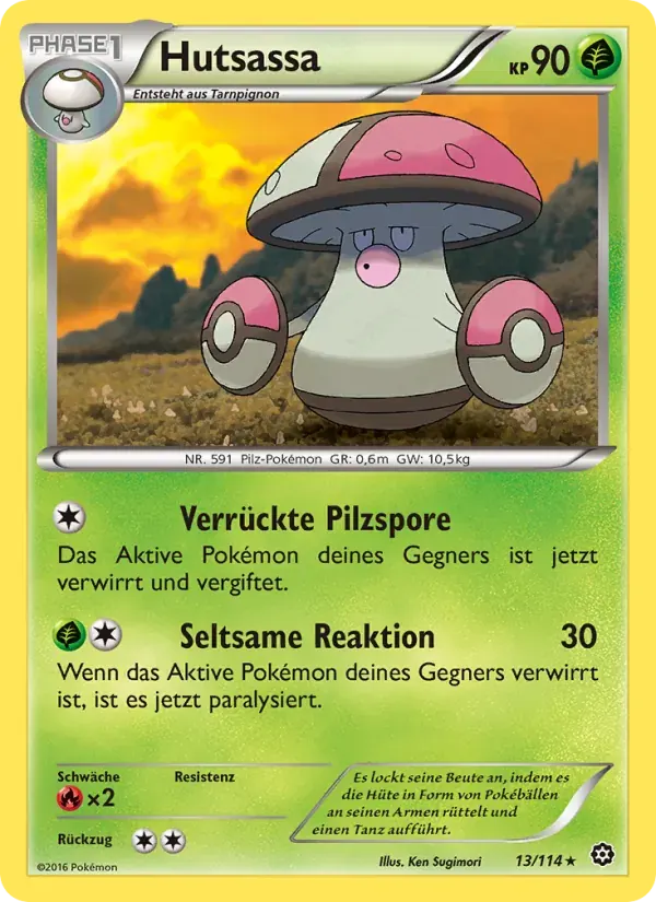 Hutsassa — Dampfkessel 13 German Pokémon card