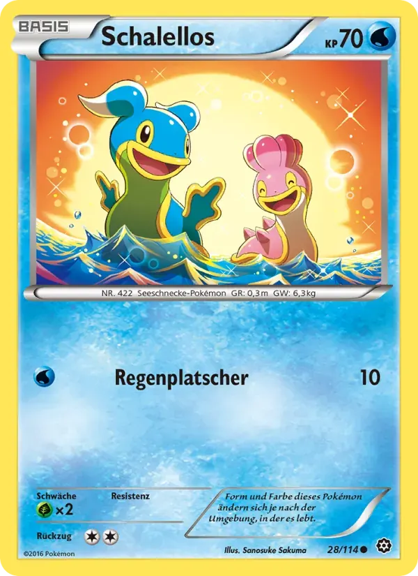 Schalellos — Dampfkessel 28 German Pokémon card