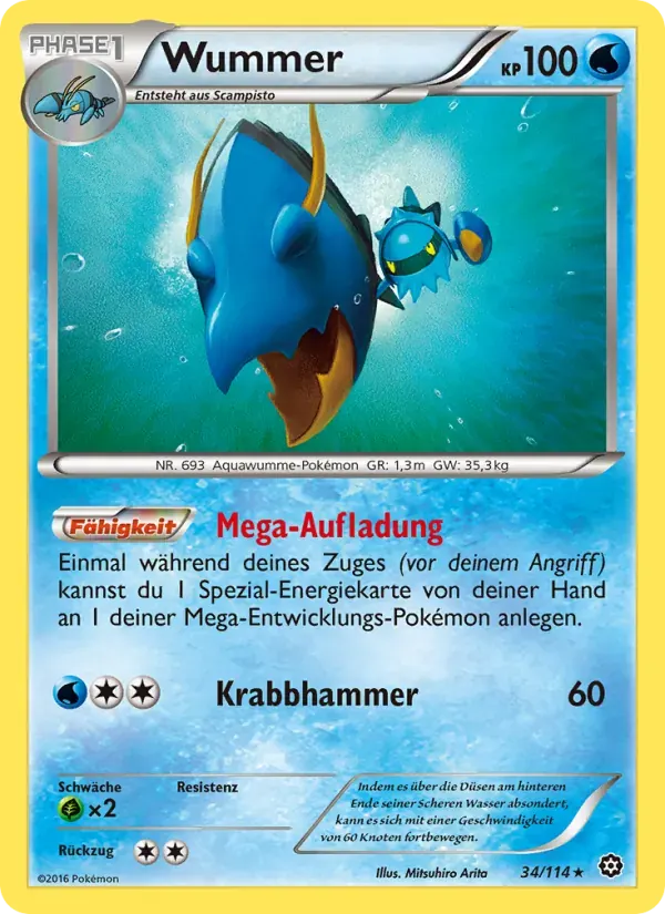 Wummer — Dampfkessel 34 German Pokémon card