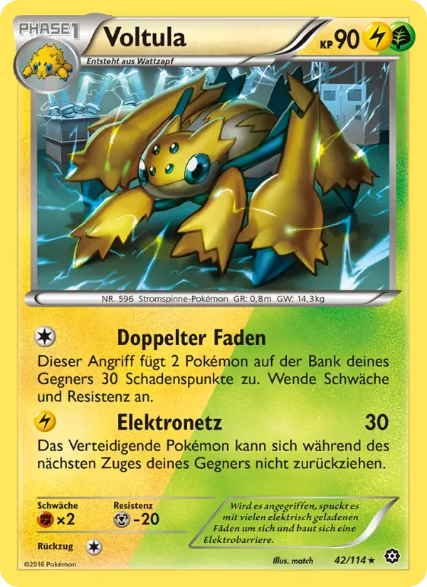 Voltula — Dampfkessel 42 German Pokémon card