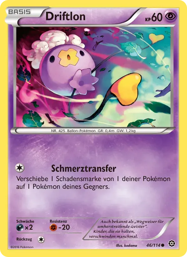 Driftlon — Dampfkessel 46 German Pokémon card