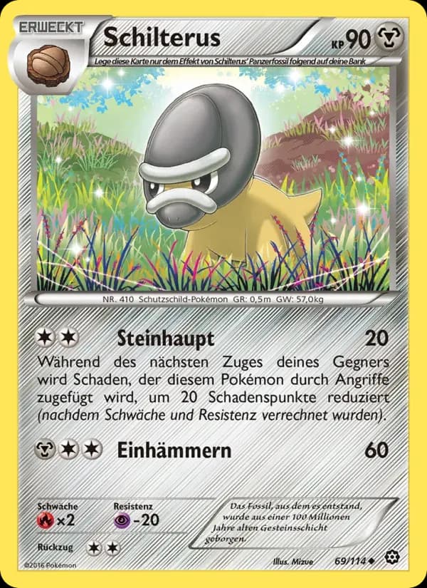 Schilterus — Dampfkessel 69 German Pokémon card