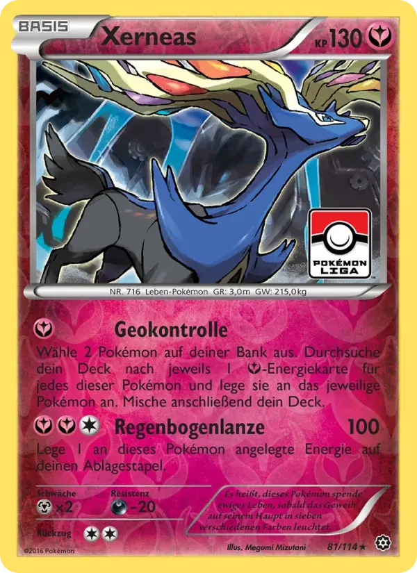 Xerneas — Dampfkessel 81 German Pokémon card