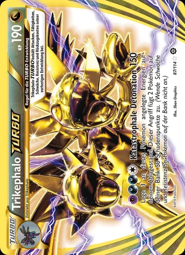 Trikephalo-TURBO — Dampfkessel 87 German Pokémon card