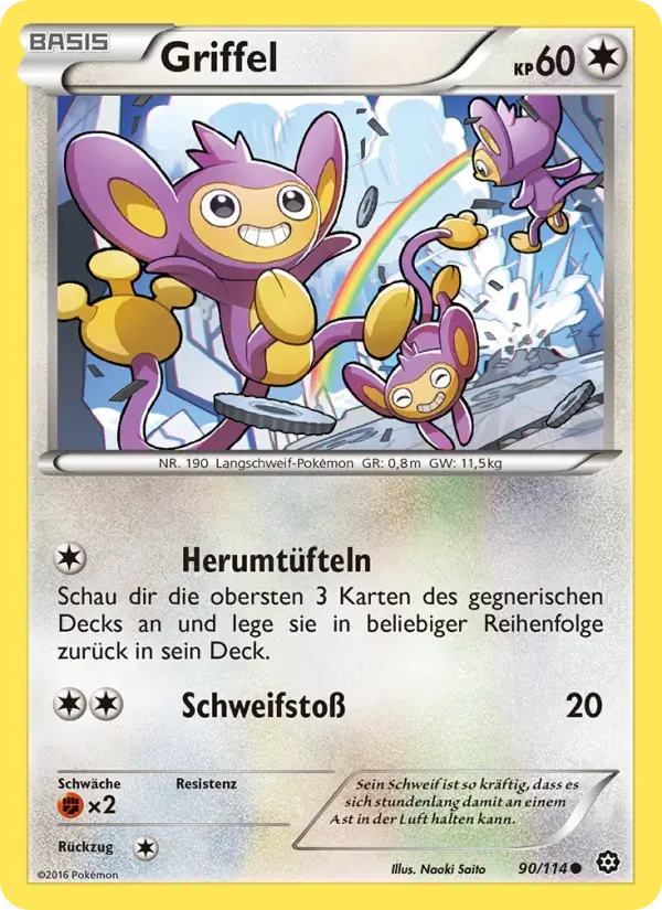 Griffel — Dampfkessel 90 German Pokémon card