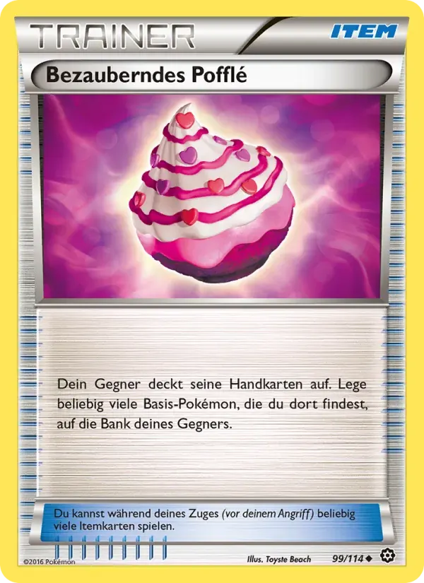 Bezauberndes Pofflé — Dampfkessel 99 German Pokémon card