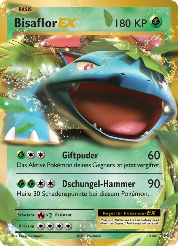 Bisaflor EX — Evolution 1 German Pokémon card