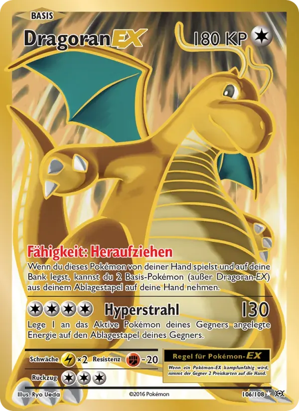 Dragoran EX — Evolution 106 German Pokémon card