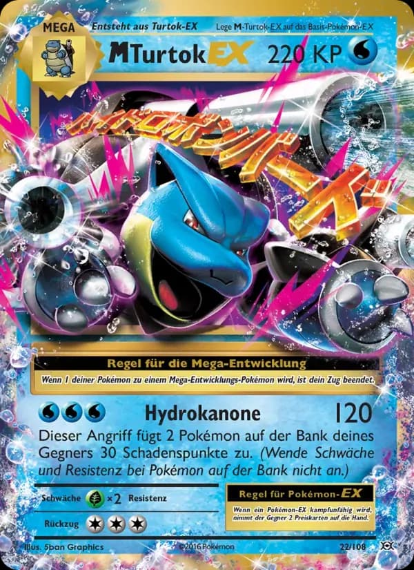 M-Turtok EX — Evolution 22 German Pokémon card