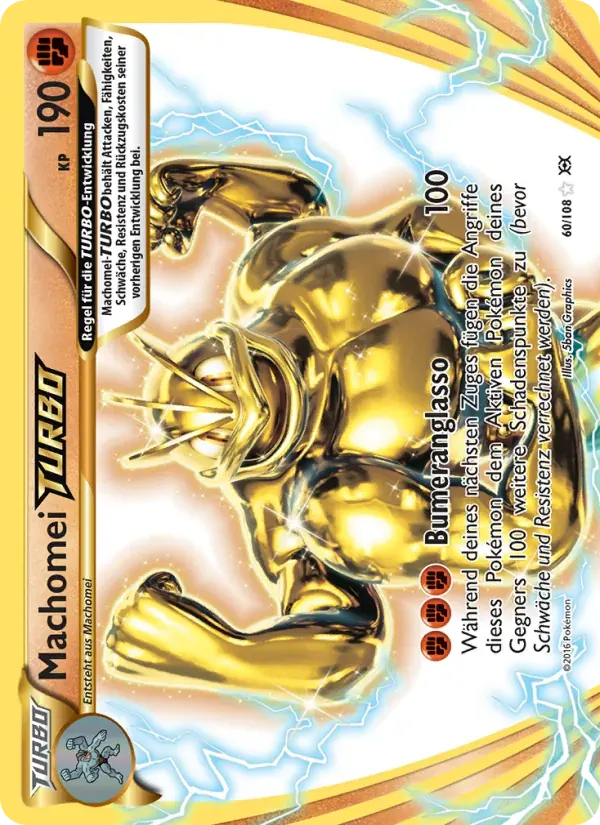 Machomei-TURBO — Evolution 60 German Pokémon card