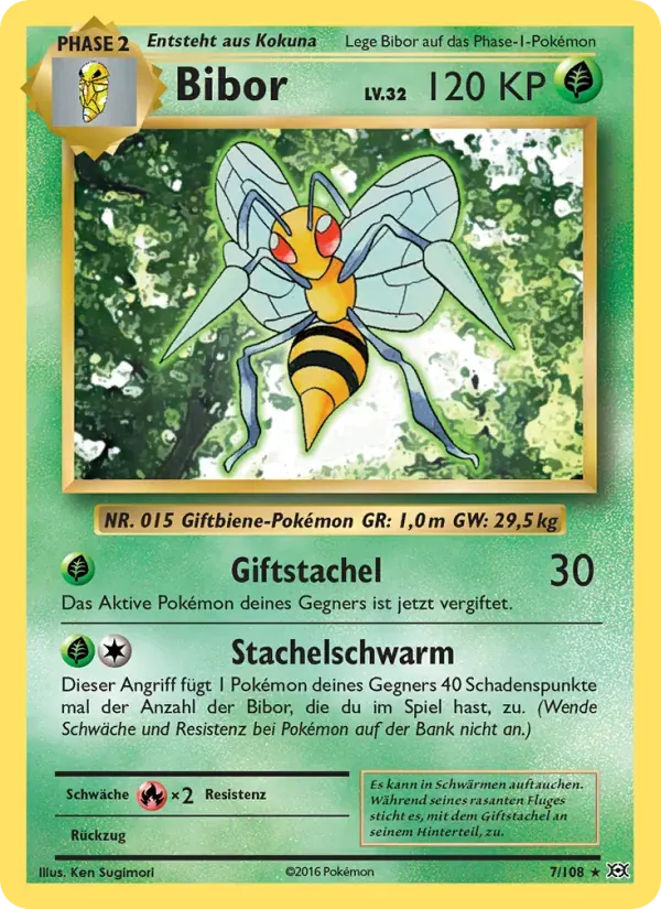 Bibor — Evolution 7 German Pokémon card