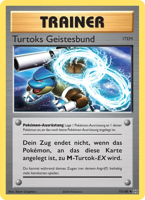 Turtoks Geistesbund — Evolution 73 German Pokémon card