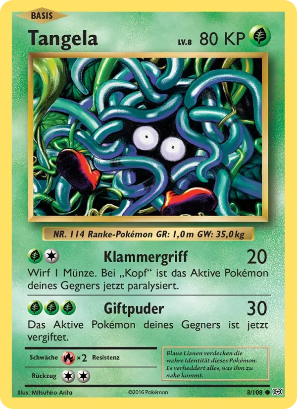 Tangela — Evolution 8 German Pokémon card