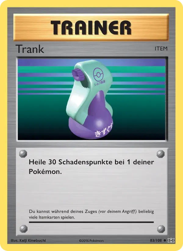 Trank — Evolution 83 German Pokémon card