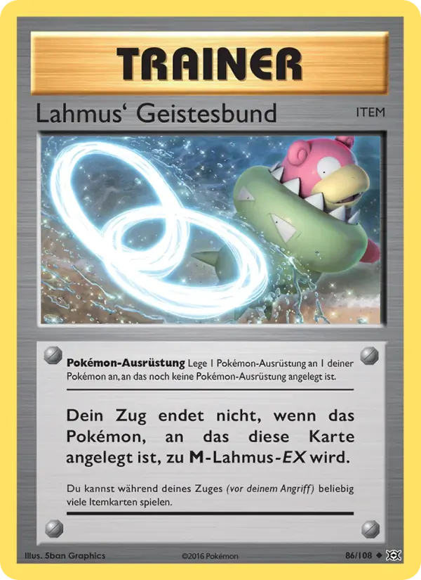 Lahmus' Geistesbund — Evolution 86 German Pokémon card