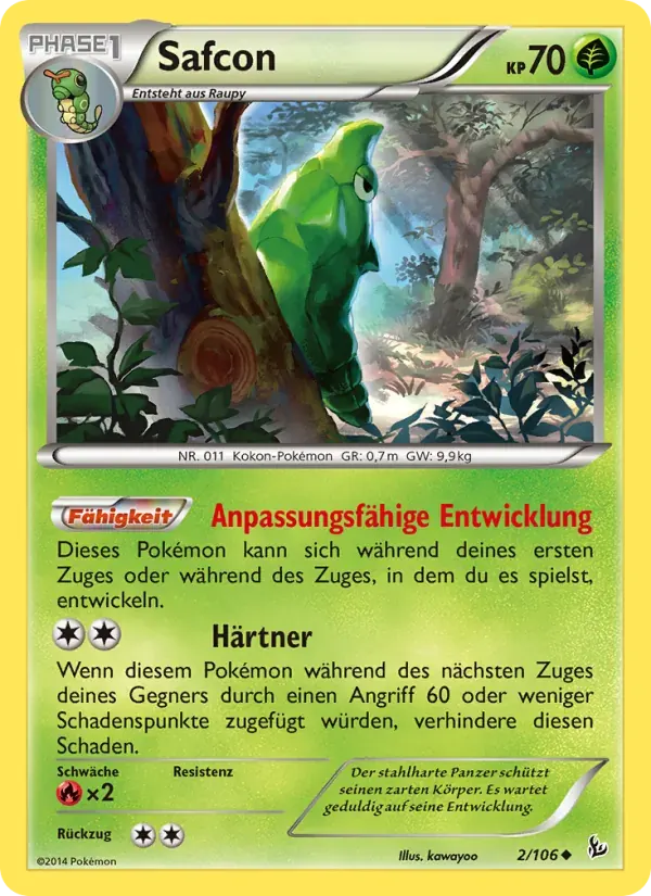 Safcon — Flammenmeer 2 German Pokémon card