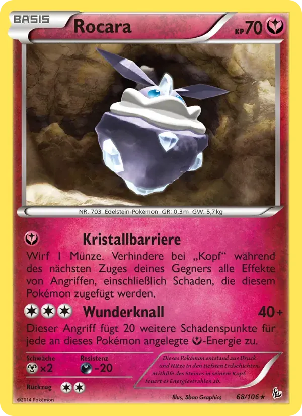 Rocara — Flammenmeer 68 German Pokémon card