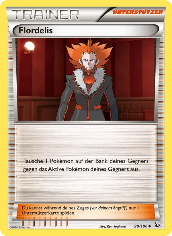 Flordelis — Flammenmeer 90 German Pokémon card