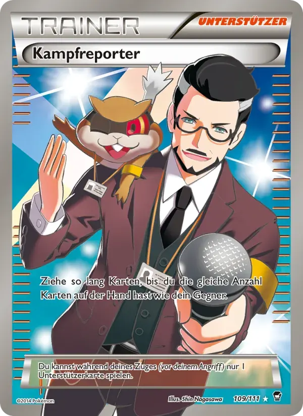 Kampfreporter — Fliegende Fäuste 109 German Pokémon card