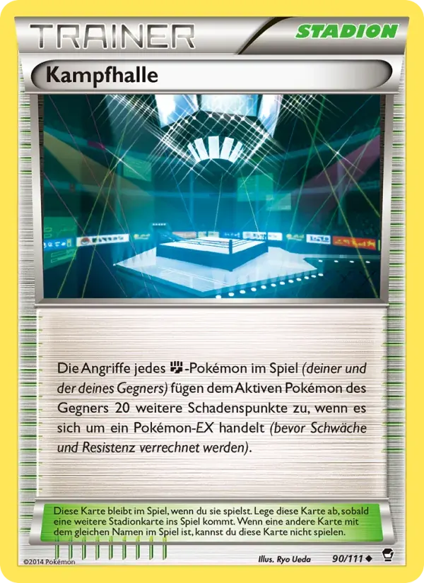 Kampfhalle — Fliegende Fäuste 90 German Pokémon card